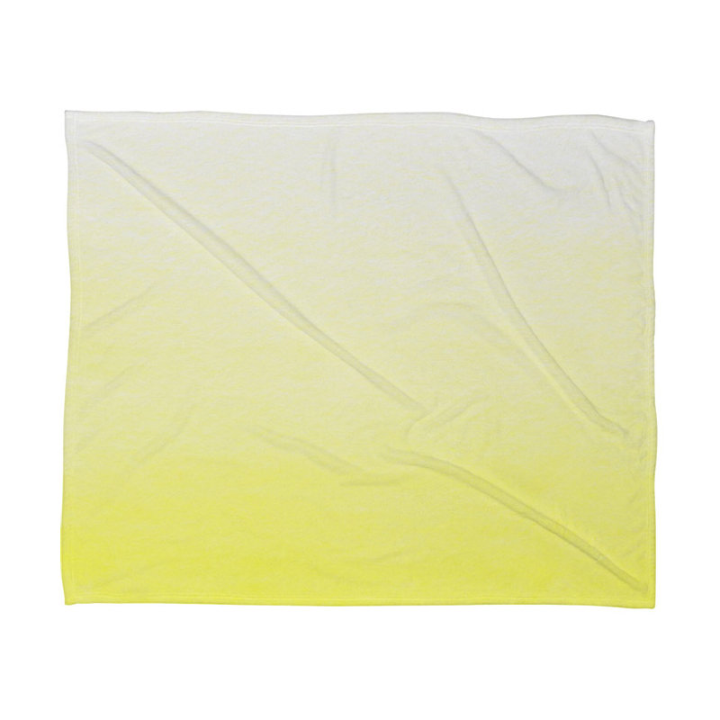 Jeté en polyester citron dégradé