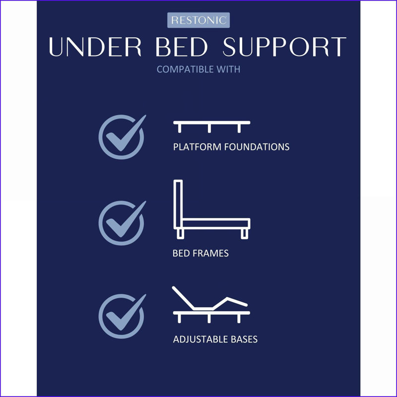 Mattresses, Restonic TempaGel 13” Medium Comfort Cooling Mattress | Foam | Twin XL, Extra-long Twin