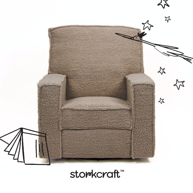 Texas Nursery Power Recliner Swivel Glider , Brown Sugar Sherpa