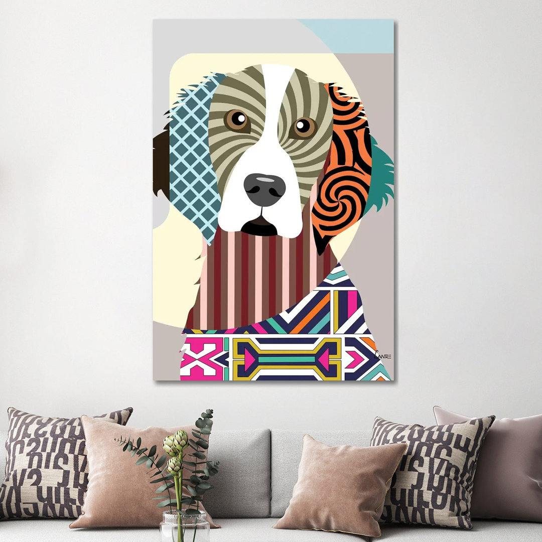 Welsh Springer Spaniel by Lanre Studio - Wrapped Canvas Gallery-Wrapped Canvas Giclée