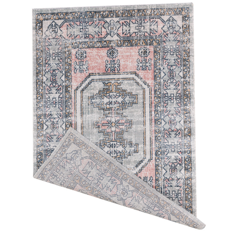 Michaella Moroccan Machine Made Indoor / Outdoor Area Rug, Rectangle 3'10" x 5'7"