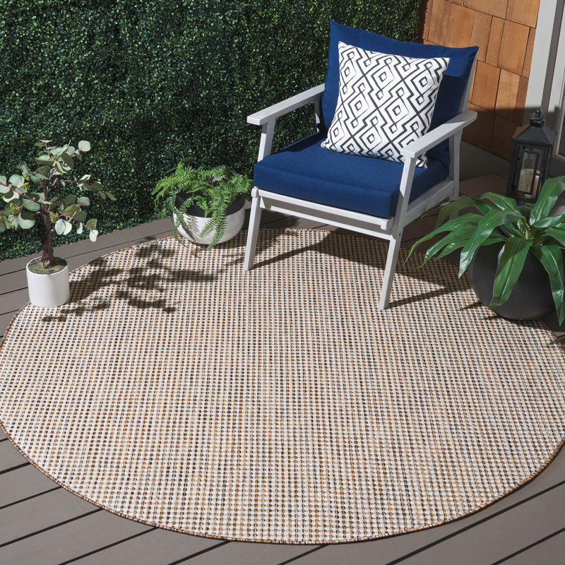 Tapis d'intérieur / extérieur Brioni Performance, Rond 6 pi 7 po