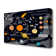 Space Universe Infographic Universe - Wrapped Canvas Print