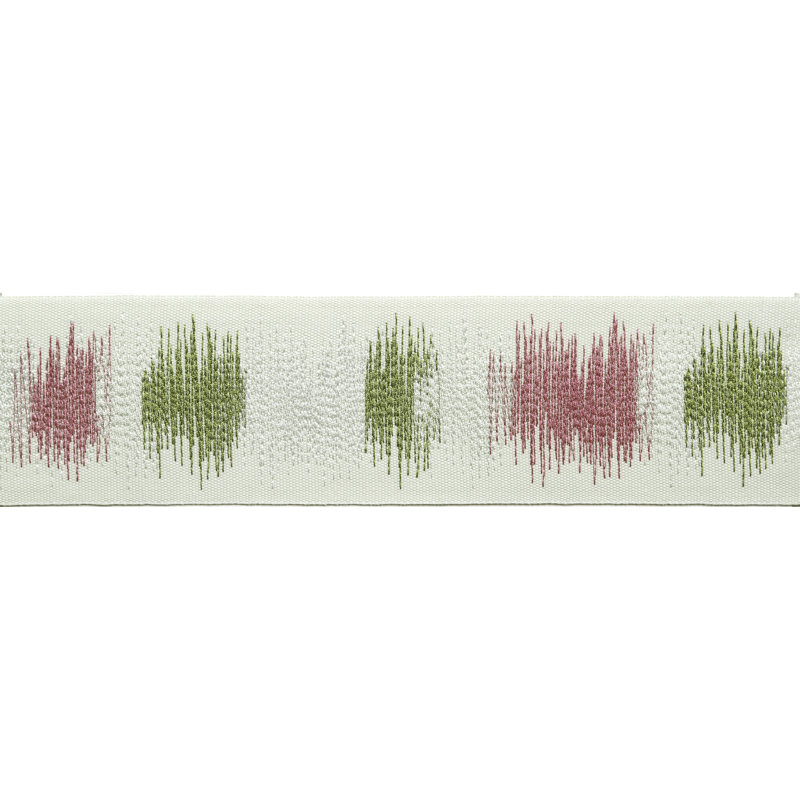 Tissu de bordure à résonances, Rose / vert