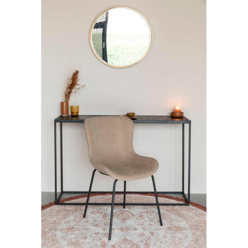 Junzo Upholstered Dining Chair, Brown