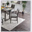 Ensemble de salle à manger à hauteur de comptoir 7 pièces avec table grise et chaises rembourrées en tissu pour plus de confort et de style