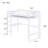 High Loft Bed, Rubber Wood Loft Bed with Safety Guardrail, built-in desk, ladder-1694032424