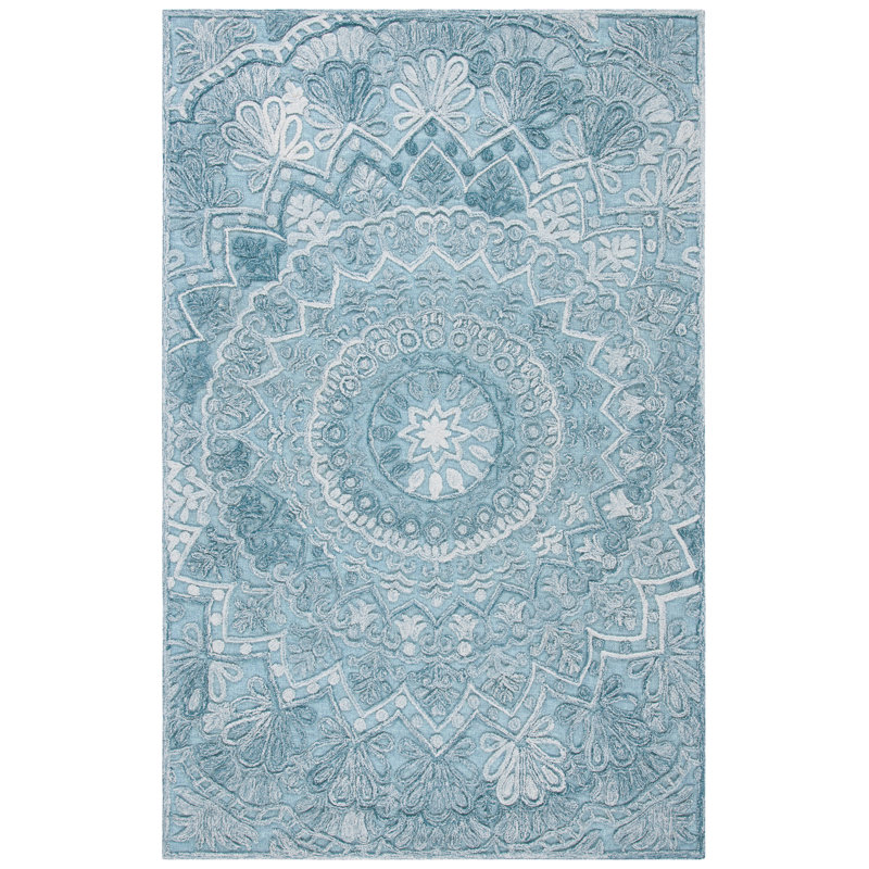 Stephnie Hand Tufted Performance Geometric Rug, Rectangle 8' x 10'