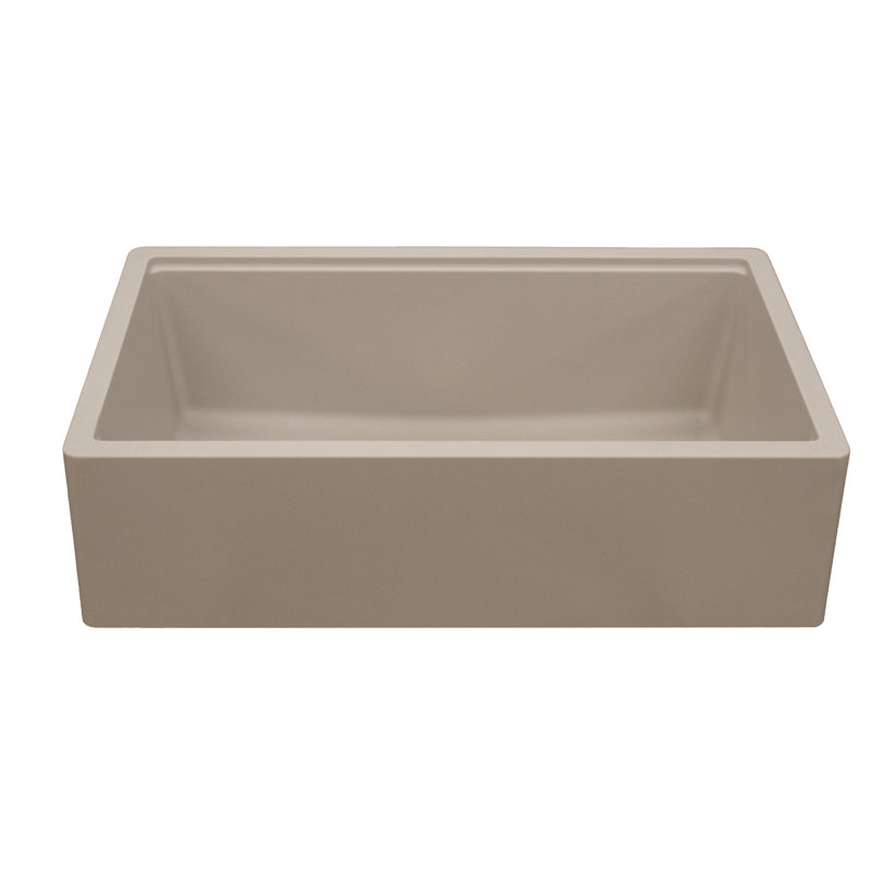 Évier de cuisine en granite Titan L 31 po x l 19 po avec crépine Titan, Tan