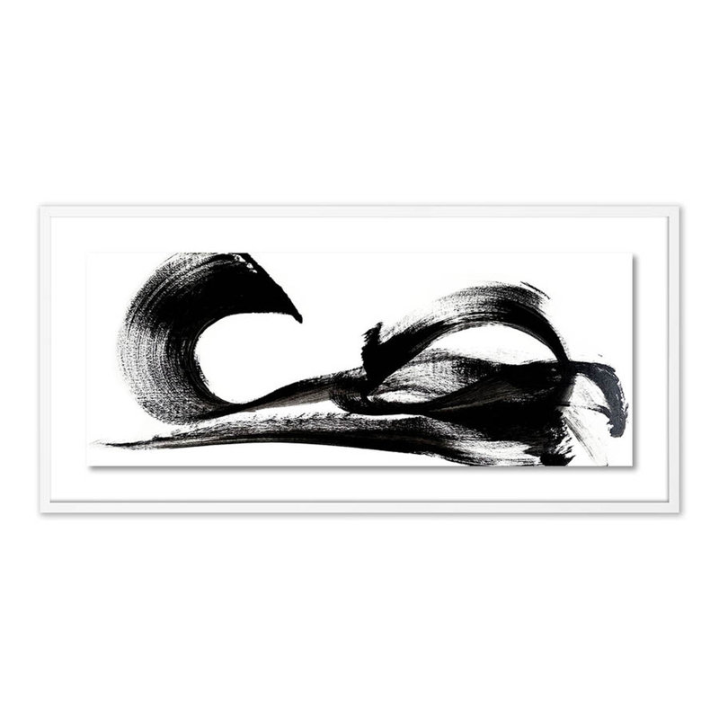 Gentle Emotion Print by Johan Gert Manschot, White, 23" H x 48" W x 2.5" D
