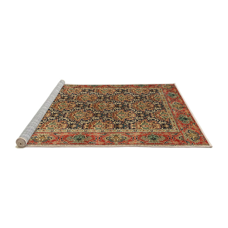 Tapis 100% traditionnel lavable à la machine 3790, Rond 5 pi