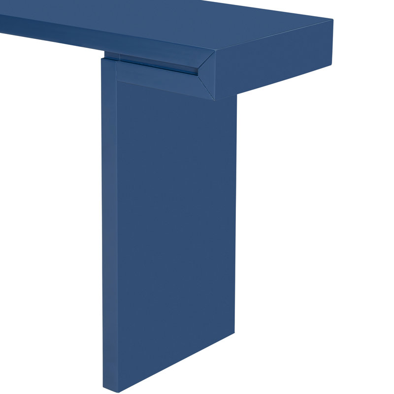Table d'entrée de 152 cm (60 pouces) au design moderne, pieds réglables pour une stabilité optimale et allure élégante pour le salon. Silhouette stylée, surface lisse peinte et grande polyvalence.