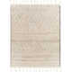 Clover Moroccan Handmade Cotton Gray/Cream Area Rug