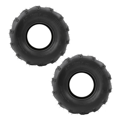 16x8-7 ATV/UTV Tires 2PCS 4PR Tubeless off Road Tyre Rubber Nylon Replacement Tires for Go Karts Quad Bikes and UTV