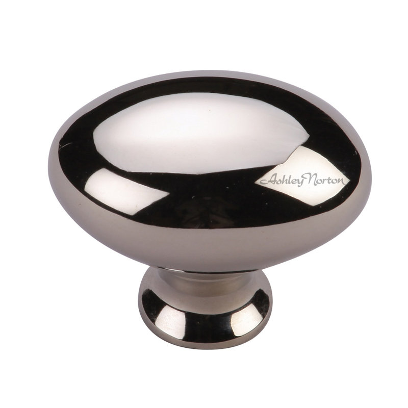 Egg Cabinet Knob, Polished Nickel, 1 1/4"