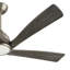 Ventilateur de plafond 52 po à 5 pales en bois massif de style transitionnel avec lumière DEL et télécommande-1126950988