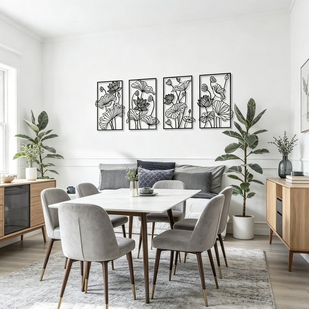 Plants & Flowers Wall Decor on Metal