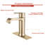 Robinet de salle de bains monotrou avec ensemble de drainage-68961164