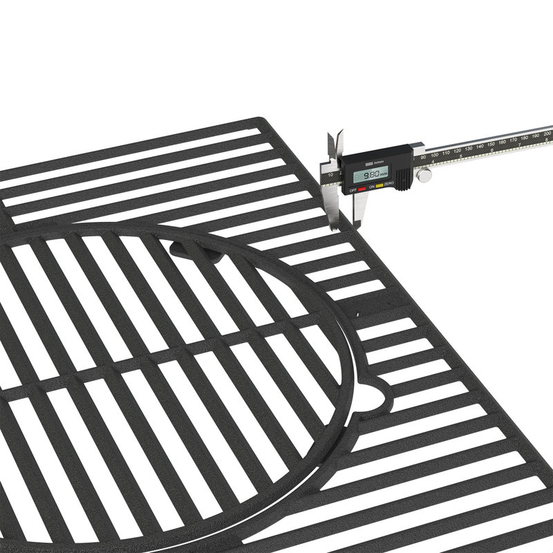 Monument Grills Cast Iron Grill Grate Measures 16.34×9.45 Inches×2+Φ12 For M415BZ, M425