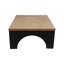 Table basse rustique carrée - Style campagne moderne