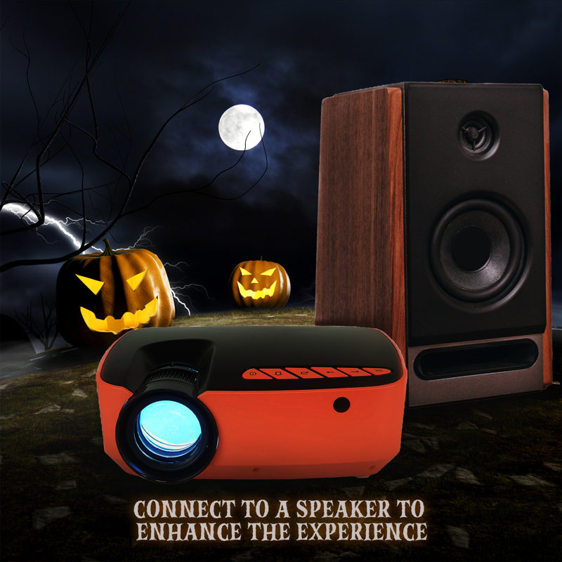 Projecteur AAXA HP3 Halloween (2023 amélioré) pour fenêtres hantées, démarrage automatique, holographique