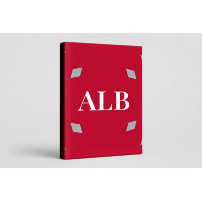 Monogramme de luxe Albuquerque - blanc cerise argenté