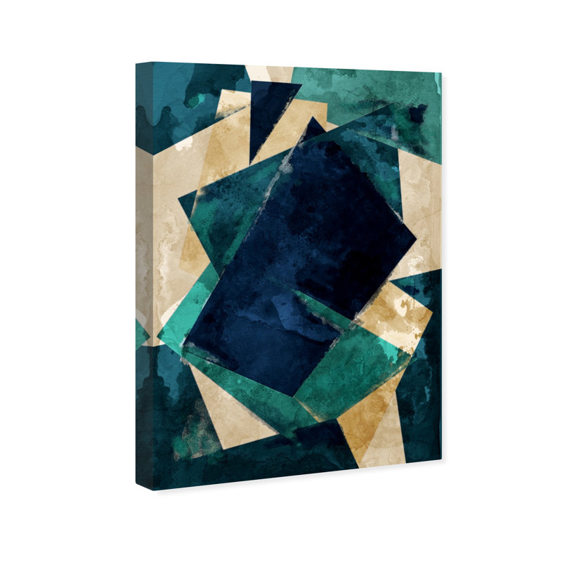 Abstracta Dos - Impression sur toile tendue, H 45 po x l 30 po x P 1,5 po