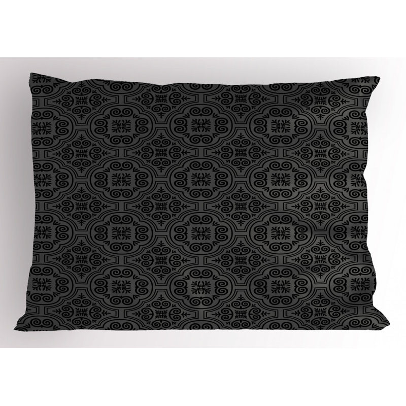 Polyester Damask Sham Set, Twin