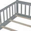 Lit simple, plancher en forme de tente, tipi avec garde-corps, lattes et porte-1418426324-1418426323