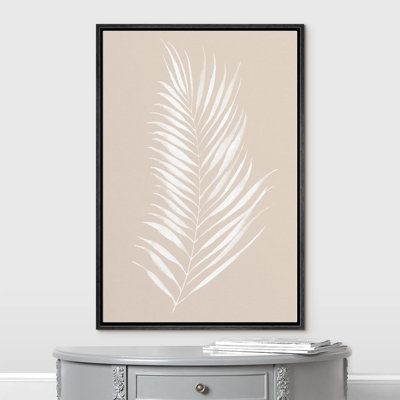 Silhouette de feuille de palmier brun clair et tan