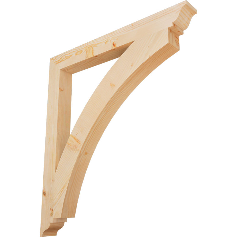 Support traditionnel Thorton, H 46 po x l 3,5 po x P 38 po, Douglas (lisse)