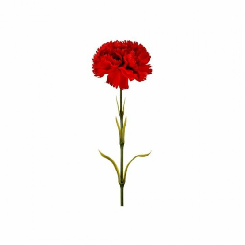 Tige d'œillet, fleur artificielle, Rouge