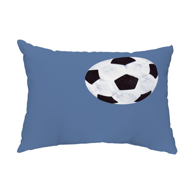 Soccer Ball Outdoor Rectangular Lumbar Pillow