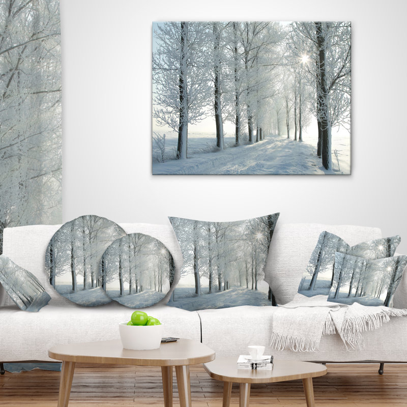 Coussin de soleil "rétro" par l’winter tree, 16 po x 1 po, Coussin décoratif
