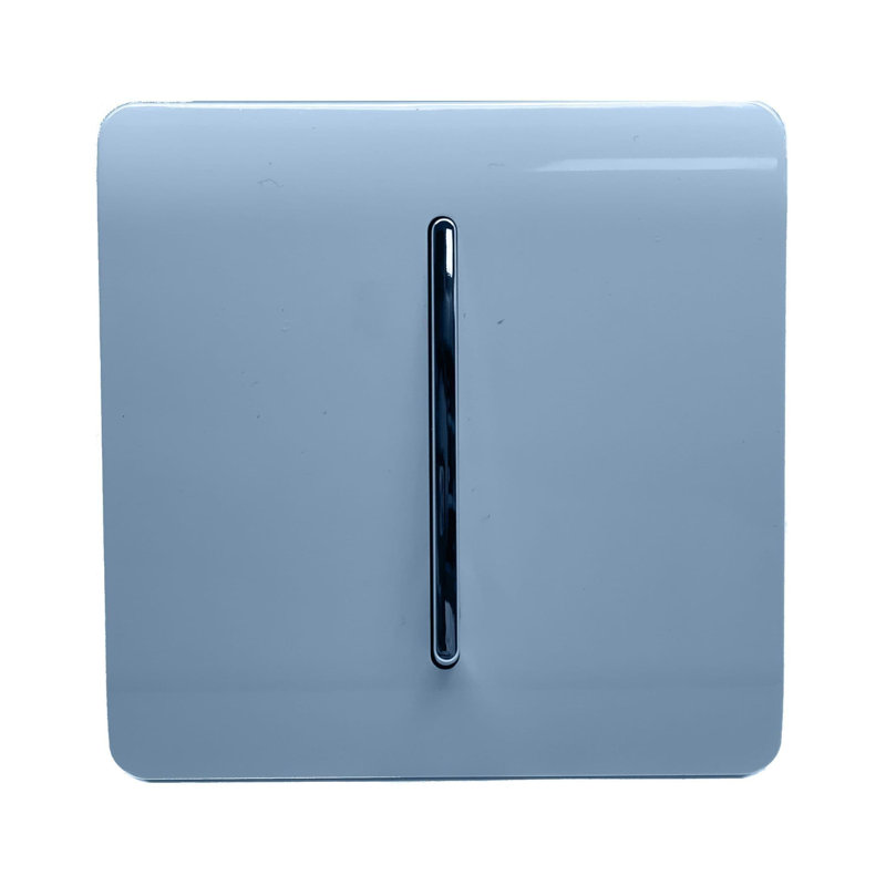 Trendi Switch 1 Gang Intermediate Rocker Light Switch, Sky