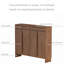 Armoire à chaussures en chêne massif