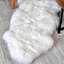 Tapis en peau de mouton véritable 1 peau 2 pi 3 pi