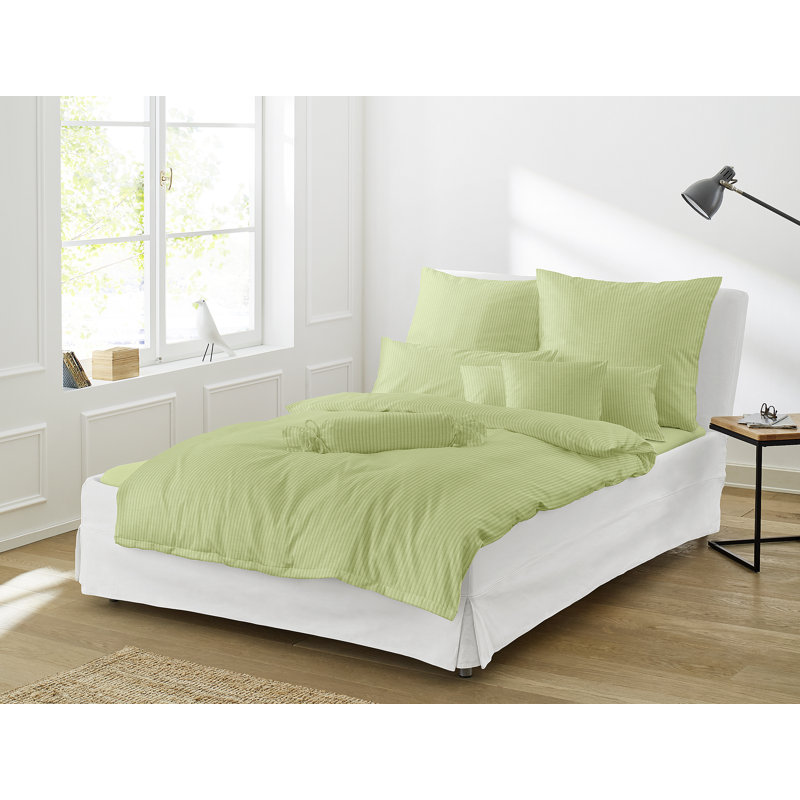 Lumen 2 Piece Duvet Cover Set, Single - 1 Pillowcase (80 x 80 cm), Green