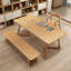 Bureau rectangulaire en bois massif Burlywood-638806284