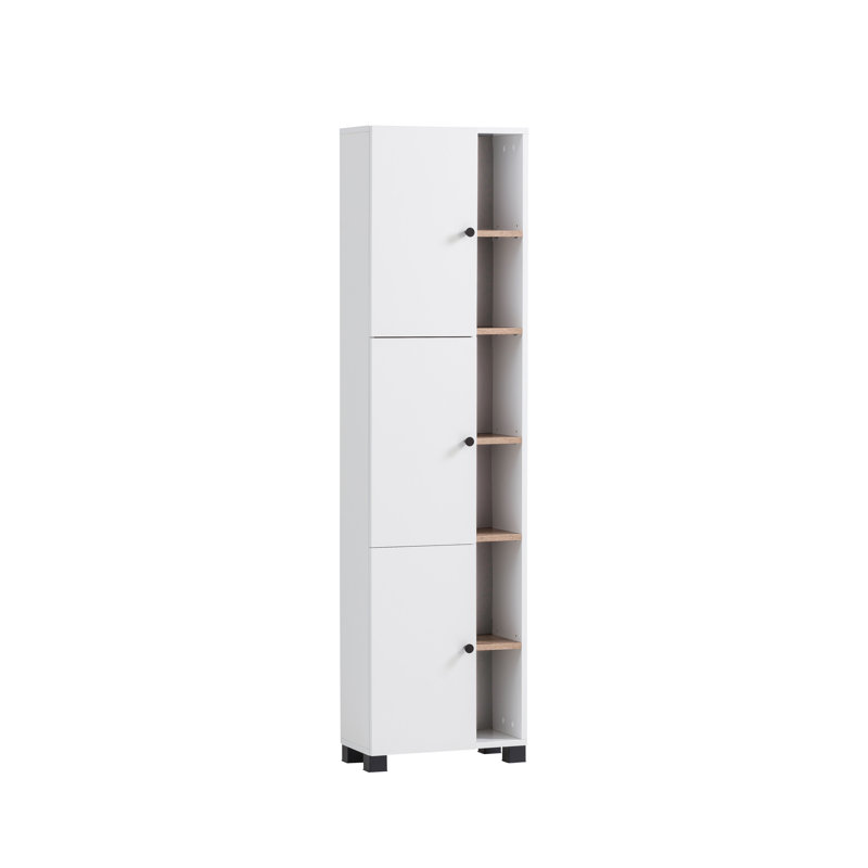 Balto Freestanding Linen Cabinet, White