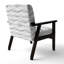 Chaise d'appoint abstraite - Fauteuil gris monochrome gris Wave-389315233