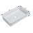 24"X14" White Ceramic Rectangular Vessel Bathroom Sink