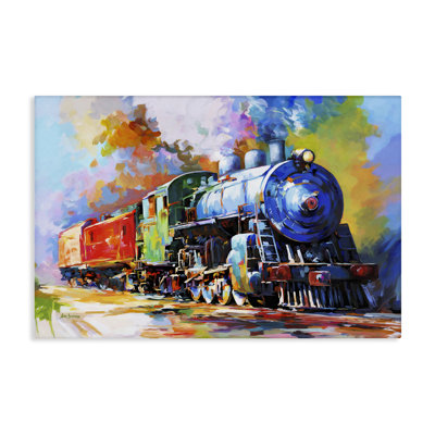 The Last Train Canvas Wall Art by Leon Devenice