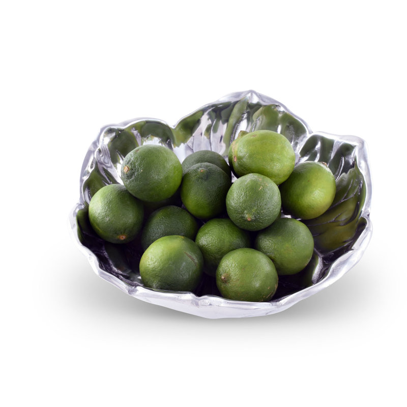 Magnolia Bloom Aluminum Novelty Serving Bowl
