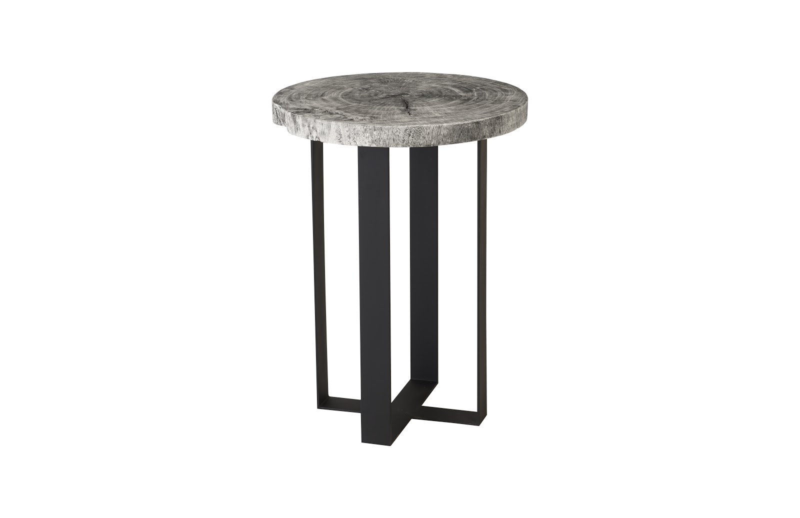Chuleta Bar Table on Black Metal Base