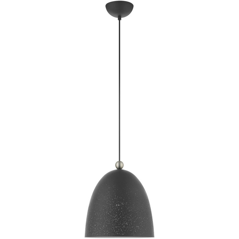 Arlington Scandinavian Gray Crystal Globe LED Pendant