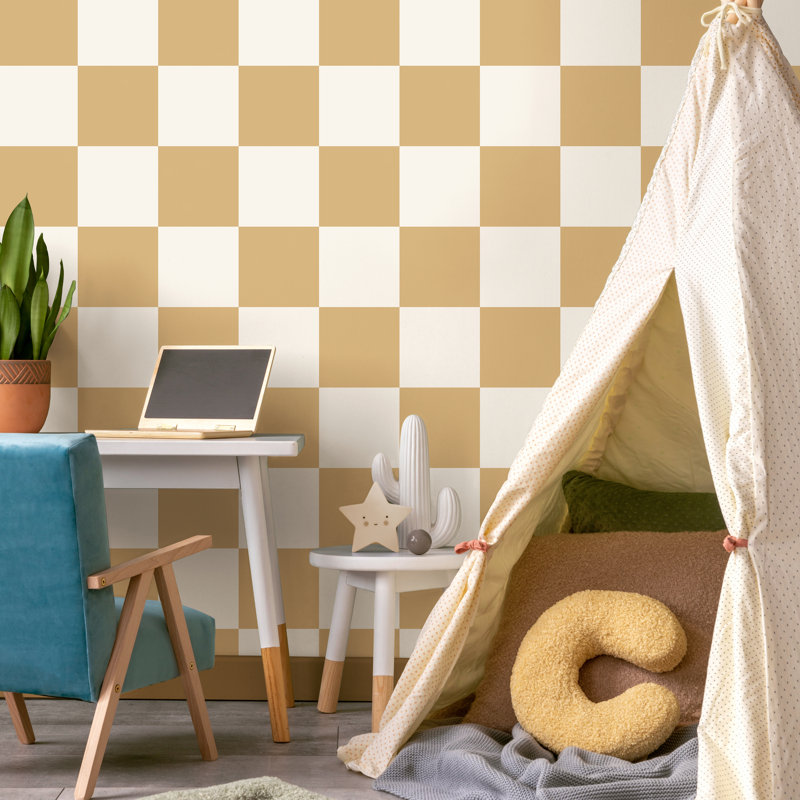 10.05m x 53cm Matte Wallpaper Roll, Orange Cream