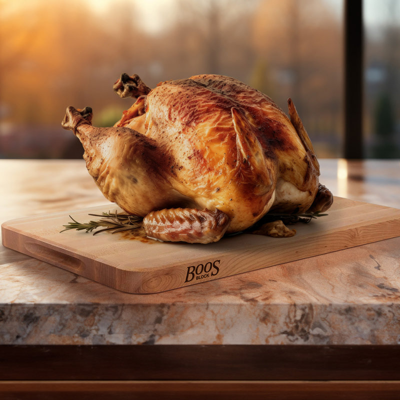 John Boos Boos Block Chop-N-Slice Series Wood Cutting Board, 18"" x 12""
