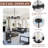 Modern Black Chandeliers, 6 Light Dining Room Light Fixtures Over Table, Farmhouse Glass Chandelier For Kitchen, Dining Room, Foyer, Entryway