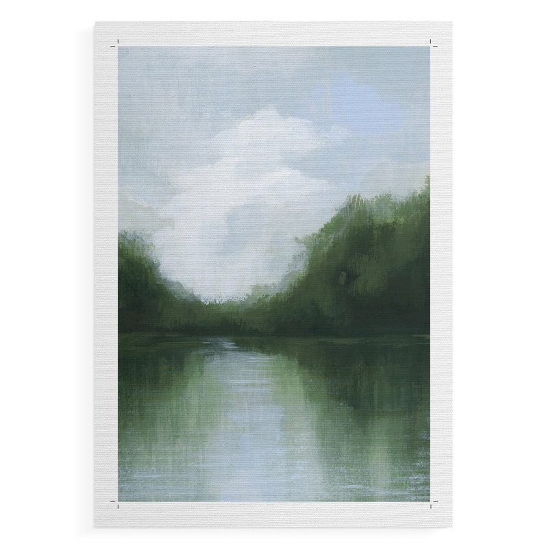 Mossy Reflections II - Impression sur toile seulement - NON-CADRE, H 18 po x l 12 po